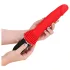 Intense Cynthia - vibrador de empurrar com base de sucção (vermelho)