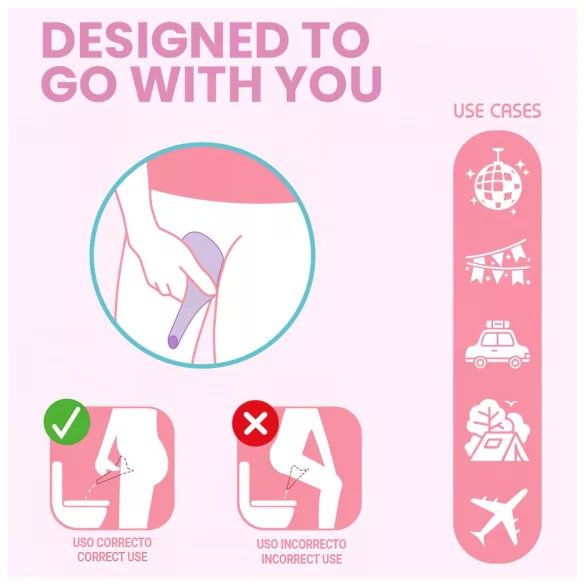Intimichic Kibi - funil urinário feminino (roxo)