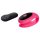 Virgite - Vibrador de casal com controle remoto (preto e rosa)