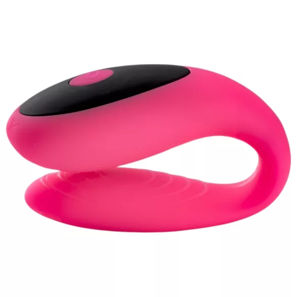 Virgite - vibrador para casal com controlo remoto (preto‑rosa)