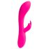 Platanomelón Lucas - vibrador recarregável com estimulador (rosa)