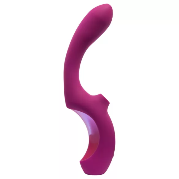 Platanomelón Momba - sugador clitóris e estimulador ponto G - silicone vermelho