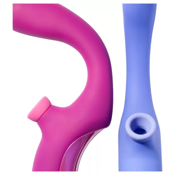 Platanomelón Momba - sugador clitóris e estimulador ponto G - silicone vermelho
