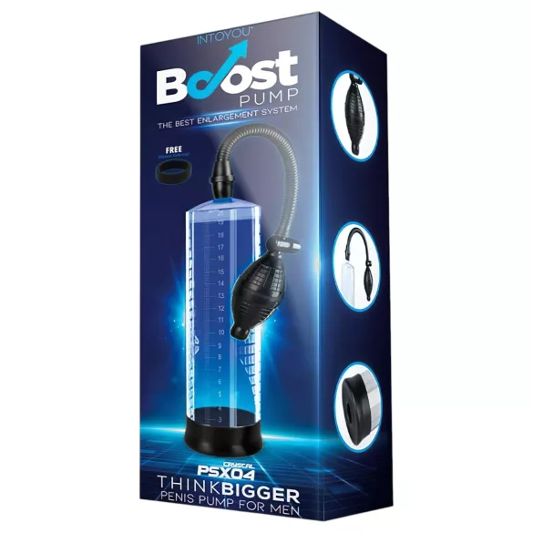 Boost PSX04 - bomba peniana manual com escala de medição (transparente) - 22 cm