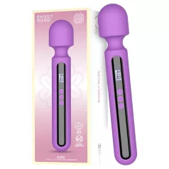   Engily Ross Aura - vibrador massageador recarregável digital - silicone roxo