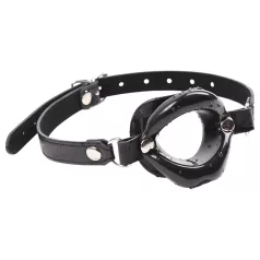 Latetobed - mordaça boca silicone formato boca - preto