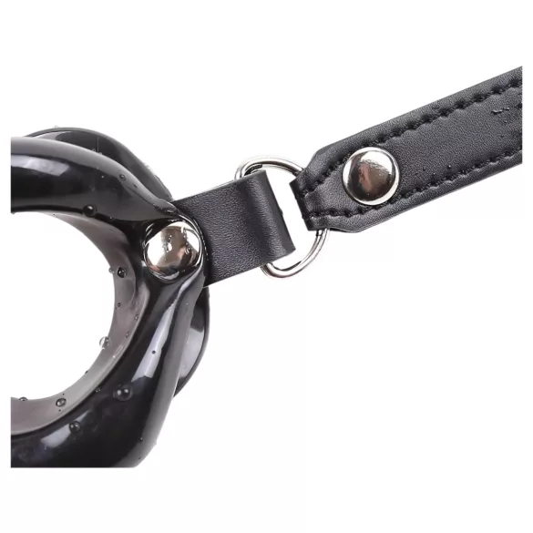 Latetobed - mordaça boca silicone formato boca - preto