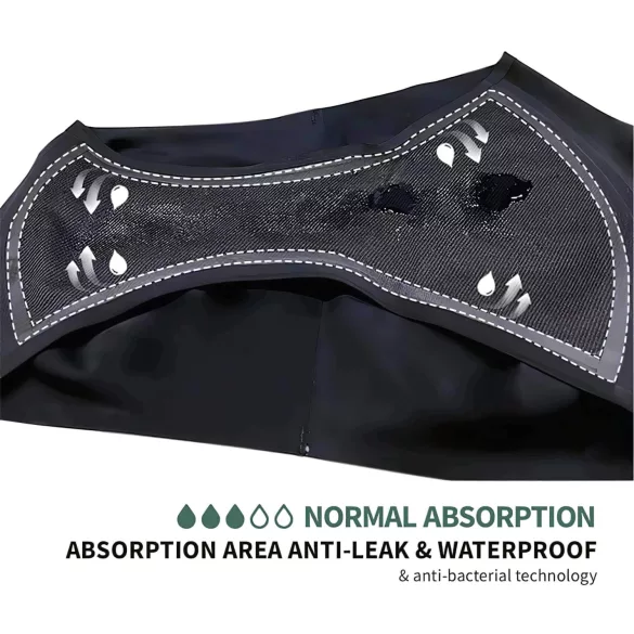 Adalet Ocean - calcinha menstrual - absorção normal - preta