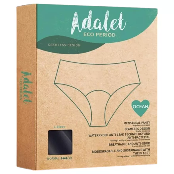 Adalet Ocean - calcinha menstrual - absorção normal - preta