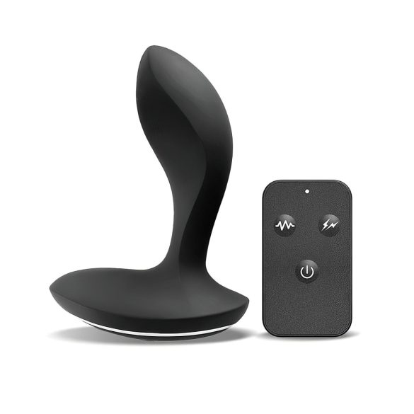 INTOYOU Herrules - vibrador anal eletro (preto)