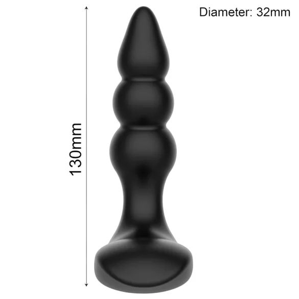 AfterDark - massageador de próstata vibratório - silicone preto
