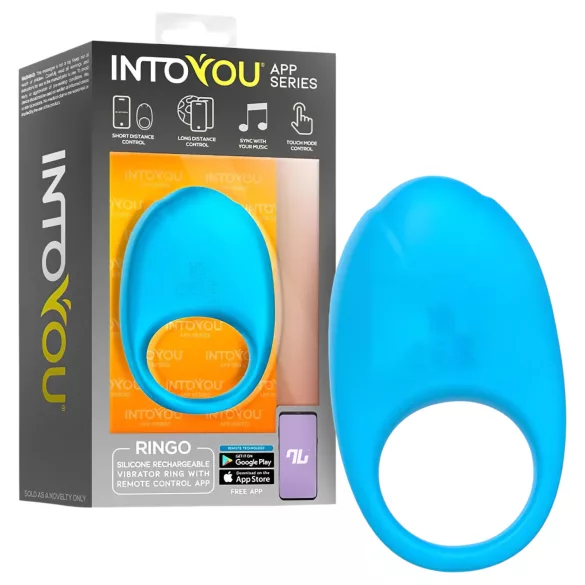 INTOYOU Ringo - anel peniano vibratório inteligente com app (azul)