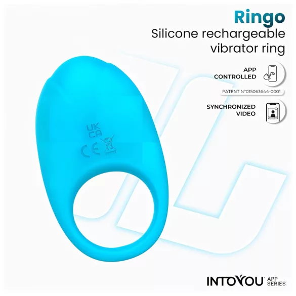 INTOYOU Ringo - anel peniano vibratório inteligente com app (azul)