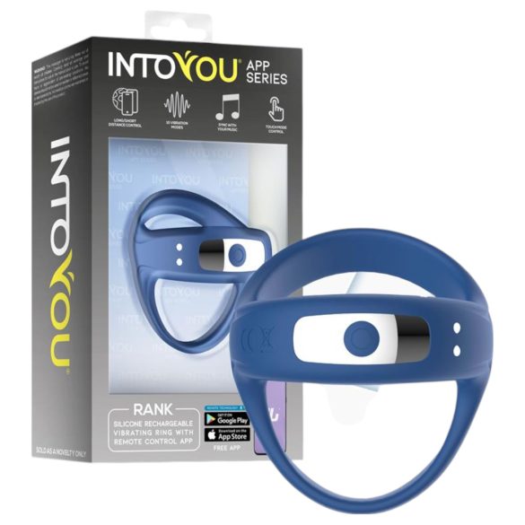 INTOYOU – Anel Peniano e Escrotal Inteligente Vibratório (Azul)