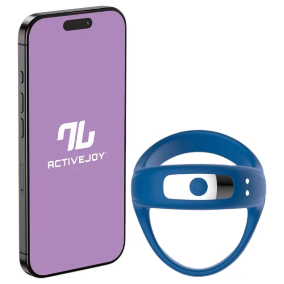 INTOYOU - Anel vibratório para pénis e testículos com controlo por app, para homens (azul)