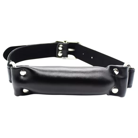 Latetobed - mordaça acolchoada - couro preto