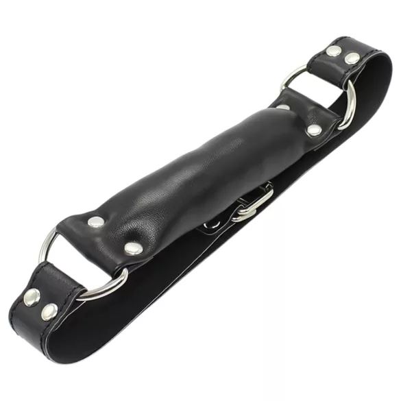 Latetobed - mordaça acolchoada - couro preto