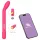 Adalet Gently - vibrador ponto G e próstata - recarregável silicone rosa
