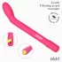 Adalet Gently - vibrador ponto G e próstata - recarregável silicone rosa