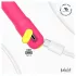 Adalet Gently - vibrador ponto G e próstata - recarregável silicone rosa
