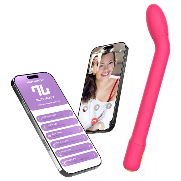 Adalet Gently - vibrador ponto G e próstata - recarregável silicone rosa