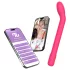 Adalet Gently - vibrador ponto G e próstata - recarregável silicone rosa
