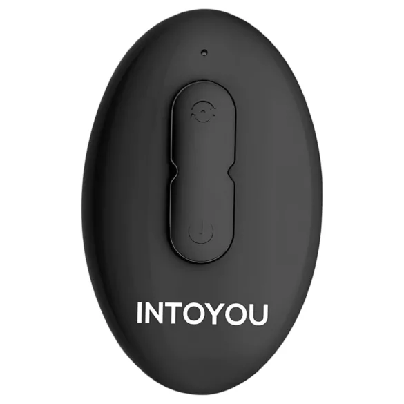 IntoYou Bruce - vibrador de próstata rotativo com controlo remoto e anel duplo (preto)