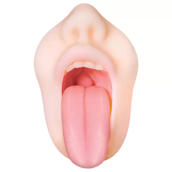 Zero Tolerance - masturbador oral realista - silicone cor natural