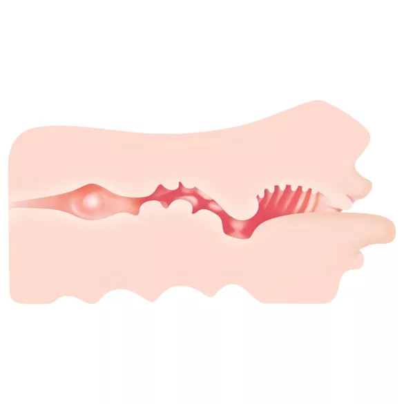 Zero Tolerance - masturbador oral realista - silicone cor natural