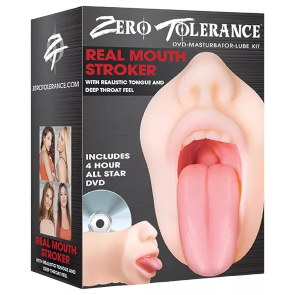 Zero Tolerance - masturbador oral realista - silicone cor natural