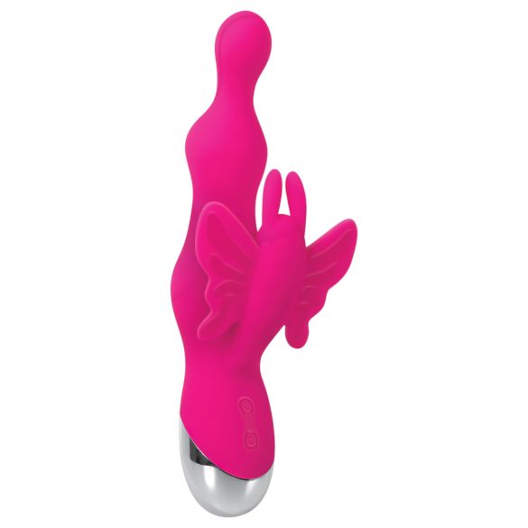 Evolved - Vibrador com Contas e Estimulador de Clitóris (Rosa)