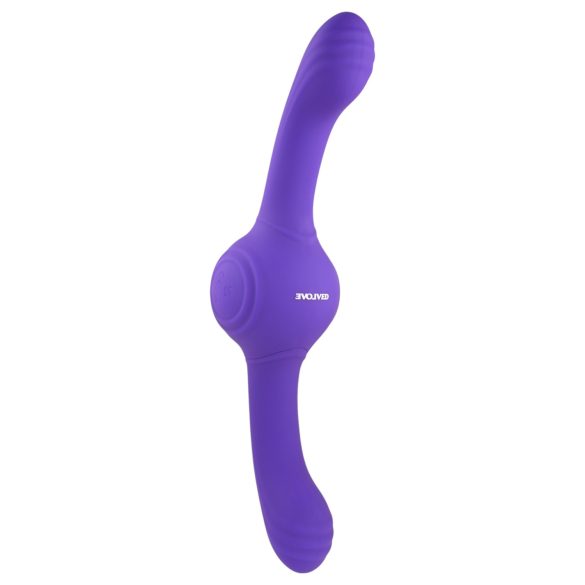 Evolved Our Gyro Vibe - vibrador duplo recarregável e vibrante (roxo)