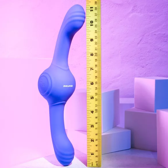 Evolved - vibrador duplo recarregável com vibração e rotação - silicone lilás