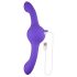 Evolved Our Gyro Vibe - vibrador duplo recarregável e vibrante (roxo)
