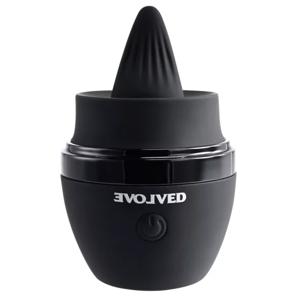 Evolved Tongue Tied - vibrador com língua recarregável (preto)