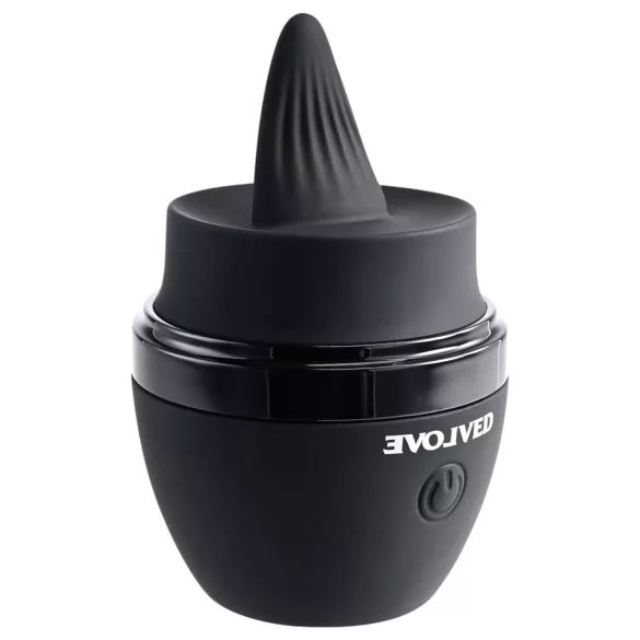 Evolved Tongue Tied - vibrador com língua recarregável (preto)