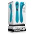 Vibrador Recarregável Evolved Heads or Tails - Dupla Ação (Azul)