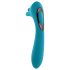 Vibrador Recarregável Evolved Heads or Tails - Dupla Ação (Azul)