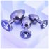 Playboy - Conjunto Anal Plug - 3 Peças (Prata)