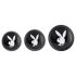 Playboy - Conjunto Anal Plug - 3 Peças (Prata)