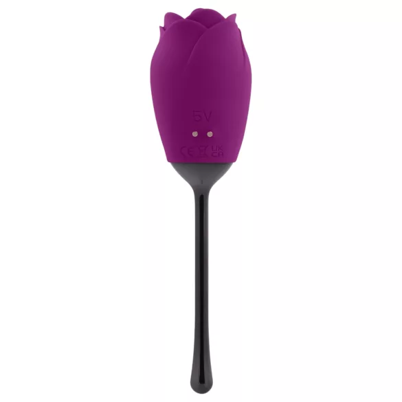 Playboy - vibrador línguas clitóris recarregável à prova d'água - roxo