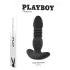 Playboy - vibrador anal pulsante recarregável - silicone preto