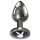 Playboy Tux - plug anal pequeno (prata)
