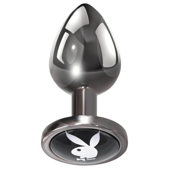 Playboy Tux - plug anal pequeno (prata)