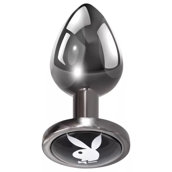 Playboy Tux - plug anal pequeno - metal prateado