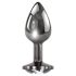 Playboy Tux - plug anal pequeno (prata)