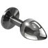 Playboy Tux - plug anal pequeno (prata)