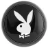 Playboy Tux - plug anal pequeno - metal prateado