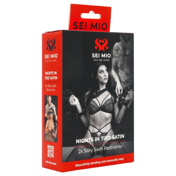 Sei Mio - amarração de cetim (preto)