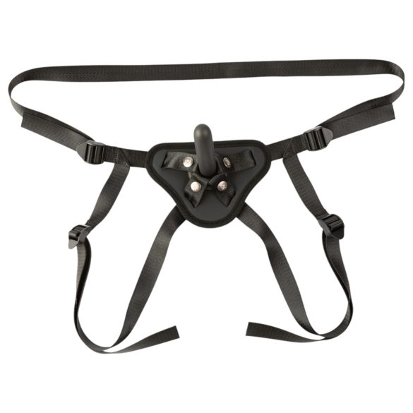 Sei Mio - strap-on com dildo e arnês - 12,5 cm (preto)